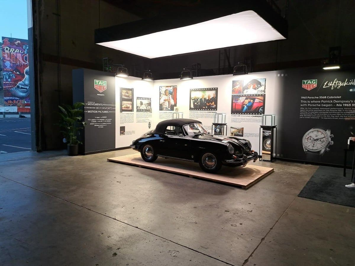 A car lit for a reveal at Universal Studios