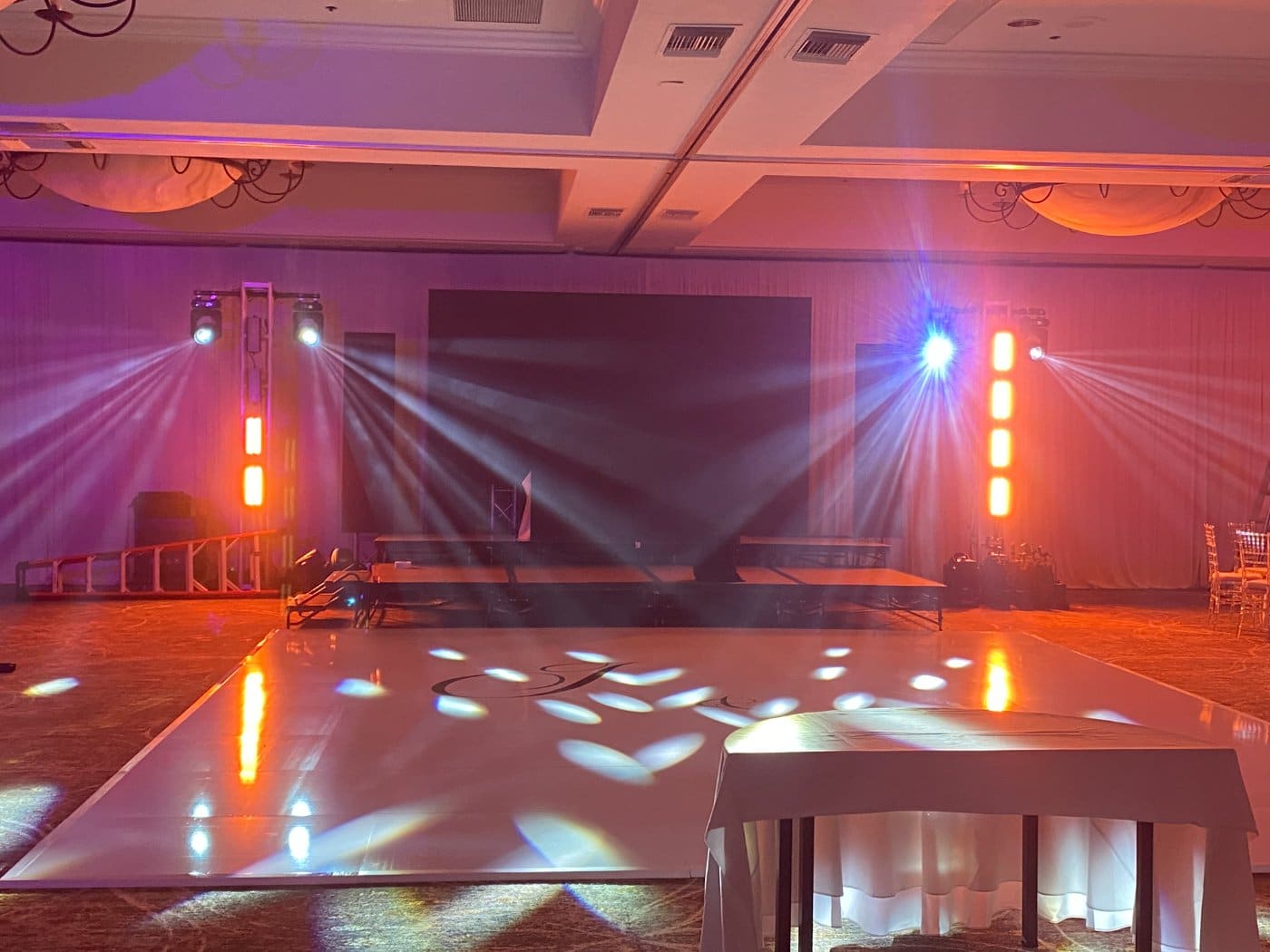 Ballroom uplighting — September 2022